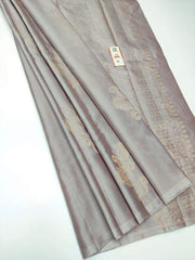 Light Grey  Nd Light Grey Lichi Silk Saree