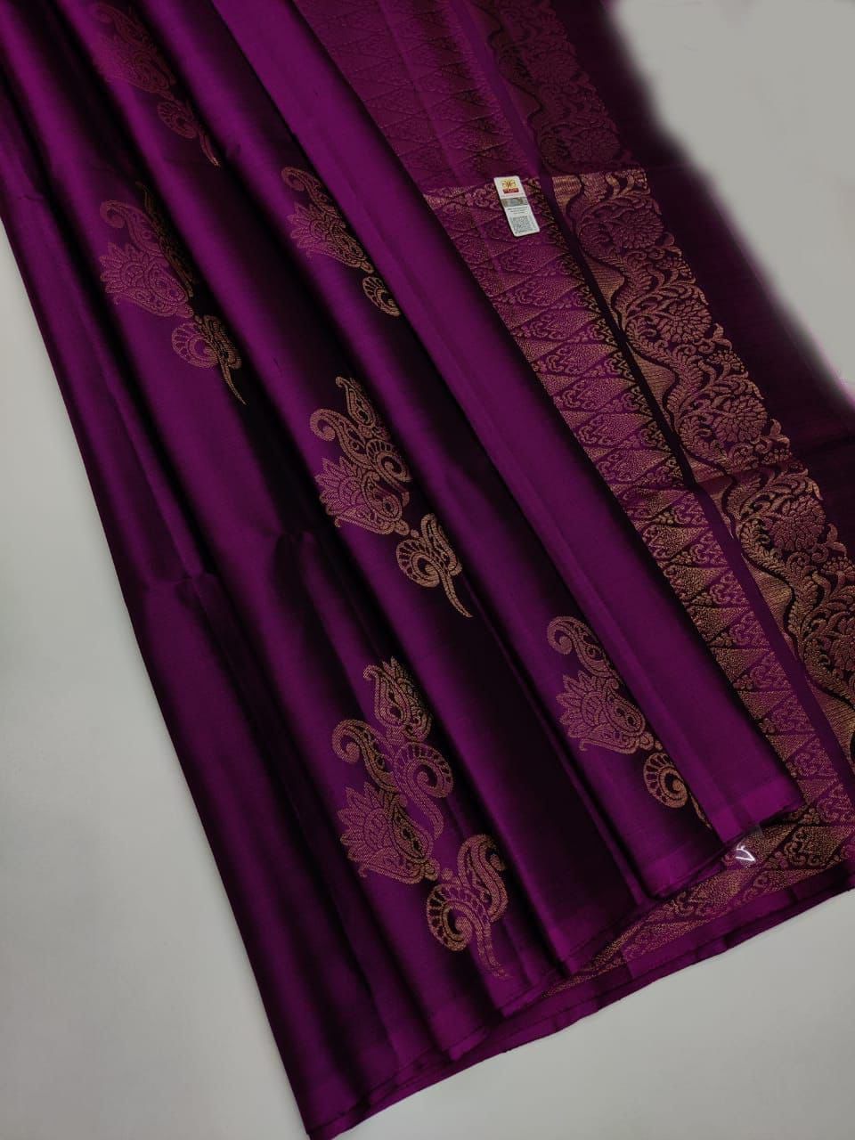 Wine  Nd Wine  Lichi Silk Saree