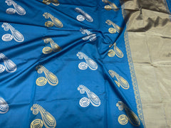 Skay Blue  Nd Skay Blue  Lichi Silk Saree